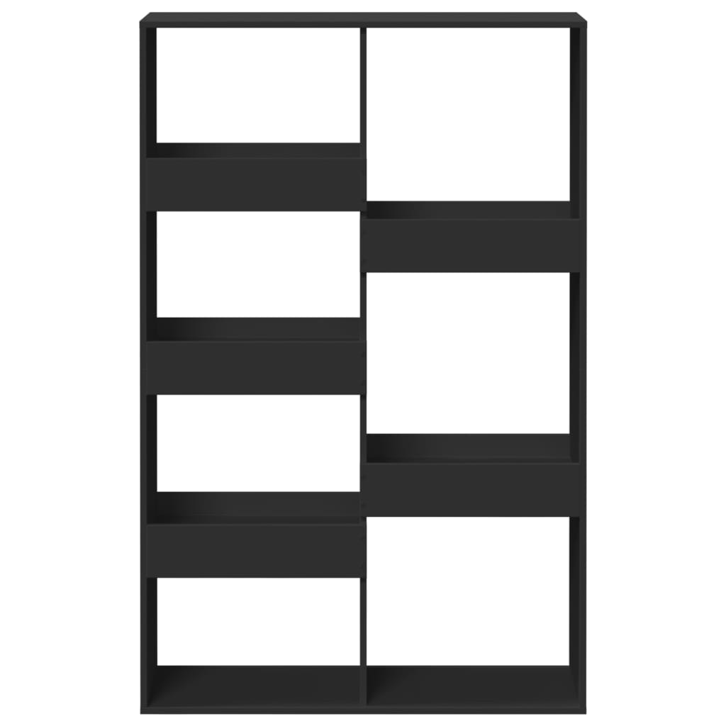 Boekenkast 100x33x155,5 cm bewerkt hout zwart is nu te koop bij PeponiXL, paradijselijk wonen!