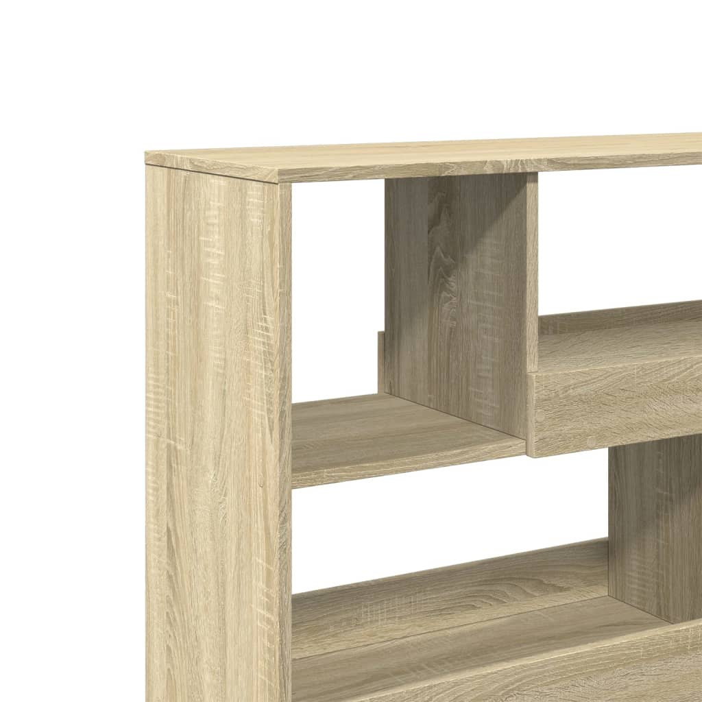 Kamerscherm 100x33x94,5 cm bewerkt hout sonoma eikenkleurig is nu te koop bij PeponiXL, paradijselijk wonen!