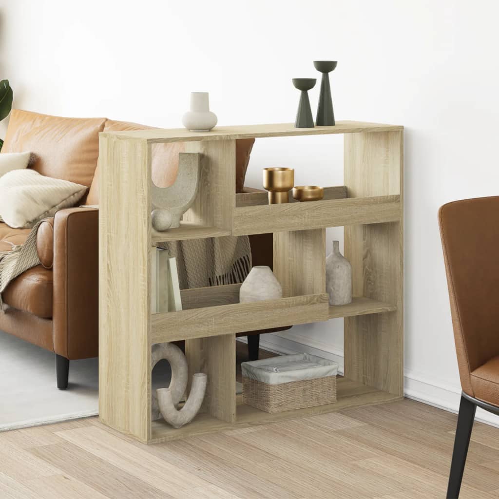 Kamerscherm 100x33x94,5 cm bewerkt hout sonoma eikenkleurig is nu te koop bij PeponiXL, paradijselijk wonen!