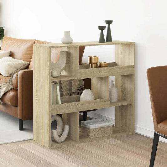 Kamerscherm 100x33x94,5 cm bewerkt hout sonoma eikenkleurig is nu te koop bij PeponiXL, paradijselijk wonen!