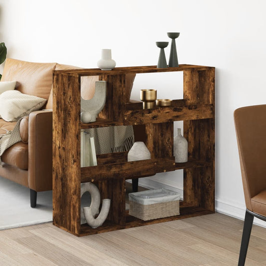 Kamerscherm 100x33x94,5 cm bewerkt hout gerookt eikenkleurig is nu te koop bij PeponiXL, paradijselijk wonen!