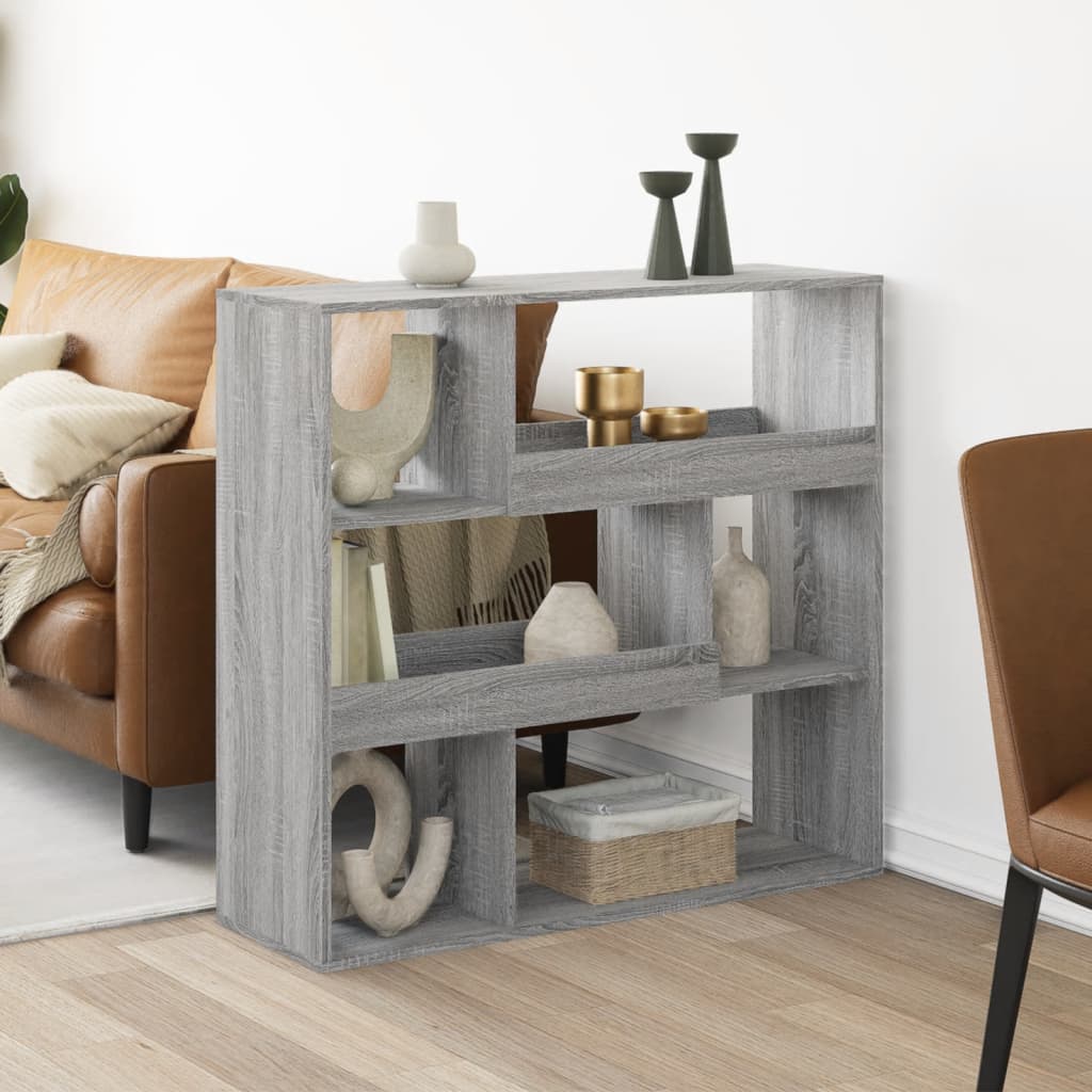 Kamerscherm 100x33x94,5 cm bewerkt hout grijs sonoma eikenkleur is nu te koop bij PeponiXL, paradijselijk wonen!
