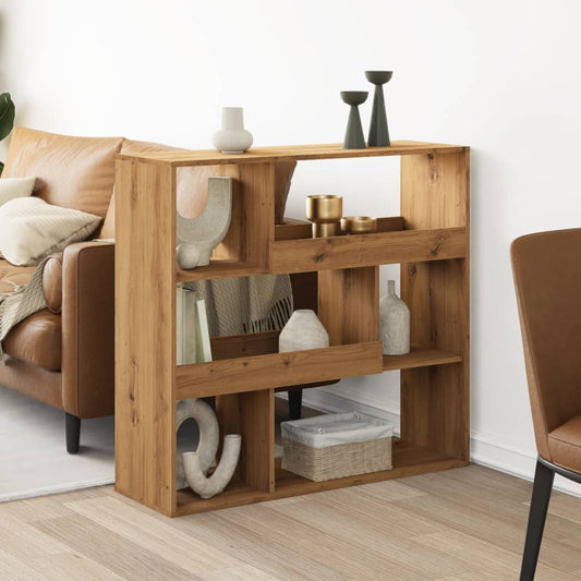 Kamerscherm 100x33x94,5 cm bewerkt hout artisanaal eikenkleur is nu te koop bij PeponiXL, paradijselijk wonen!