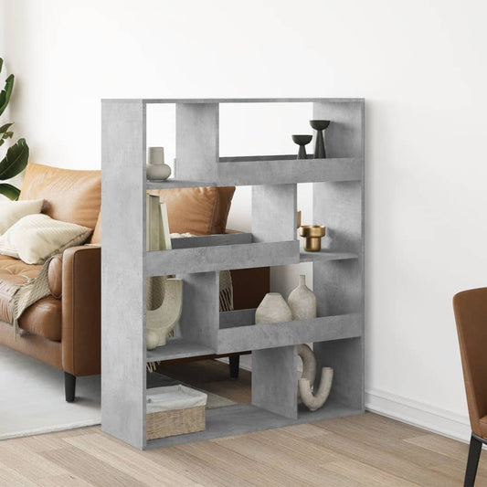 kamerscherm 100x33x125,5 cm bewerkt hout betongrijs is nu te koop bij PeponiXL, paradijselijk wonen!