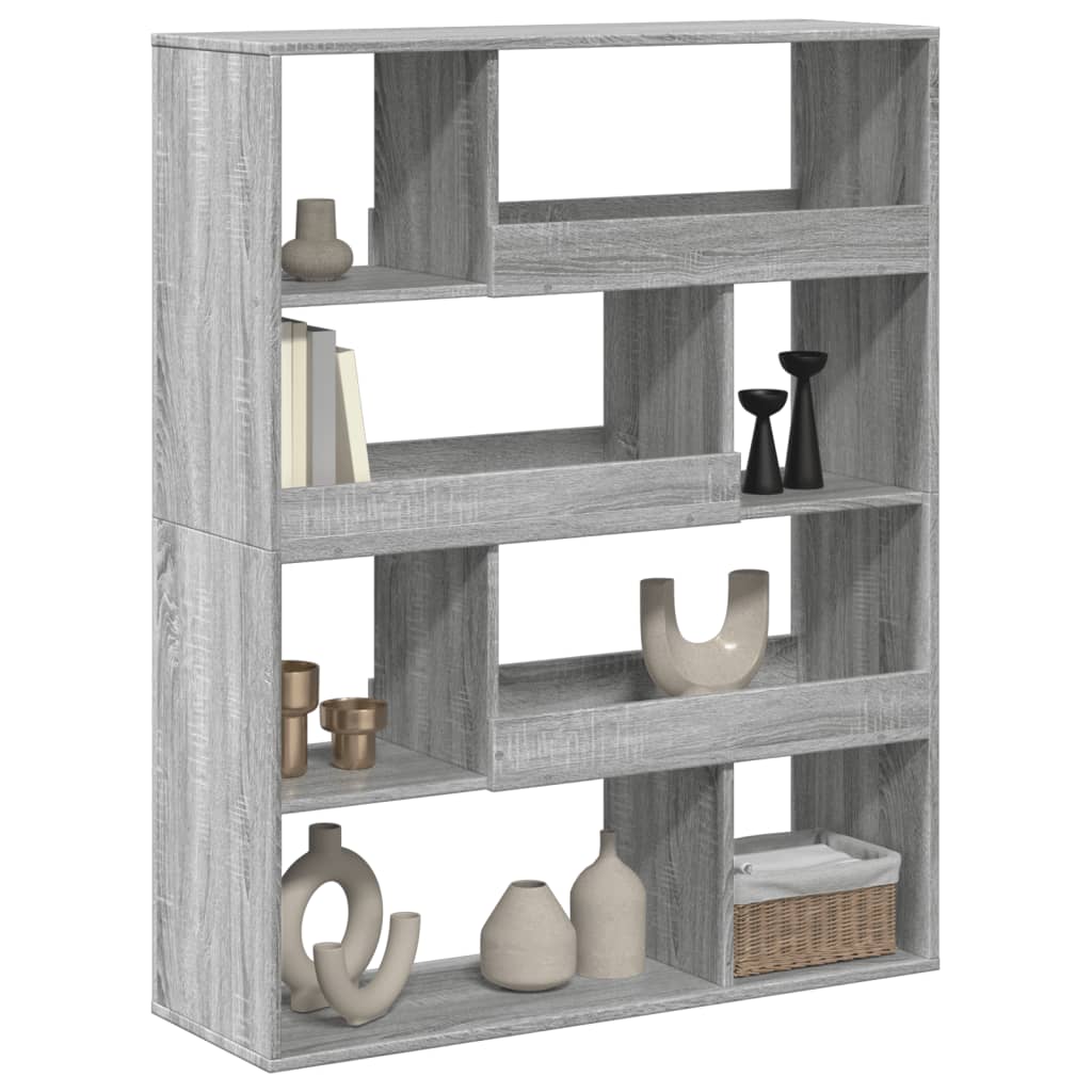 kamerscherm 100x33x125,5 cm bewerkt hout grijs sonoma eiken is nu te koop bij PeponiXL, paradijselijk wonen!