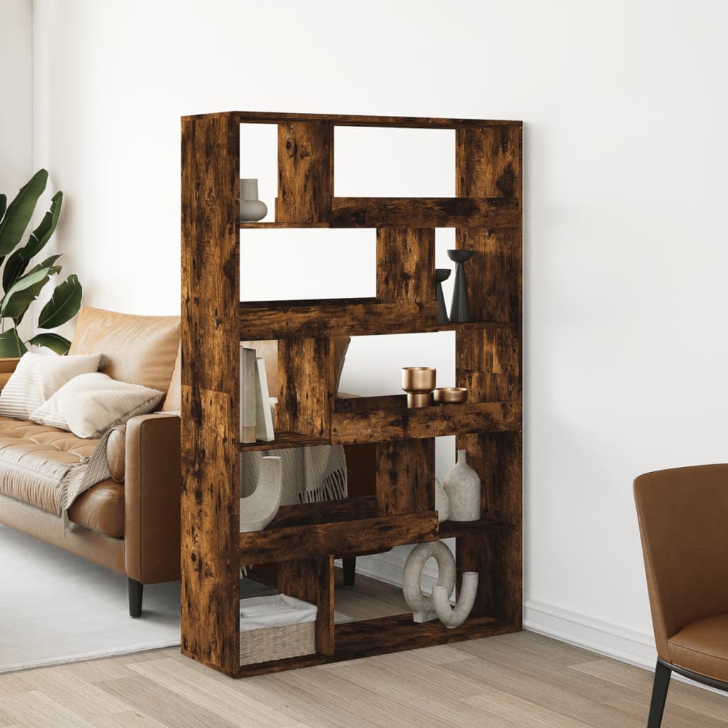 kamerscherm 100x33x156,5 cm bewerkt hout gerookt eikenkleurig is nu te koop bij PeponiXL, paradijselijk wonen!