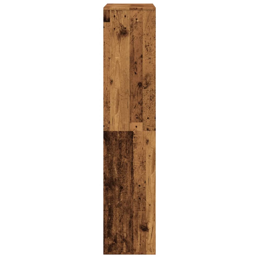 Kamerscherm 100x33x156,5 cm bewerkt hout oud houtkleurig