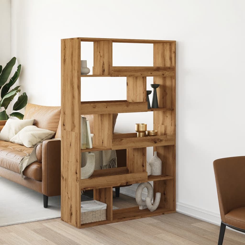 Kamerscherm 100x33x156,5 cm bewerkt hout artisanaal eikenkleur is nu te koop bij PeponiXL, paradijselijk wonen!