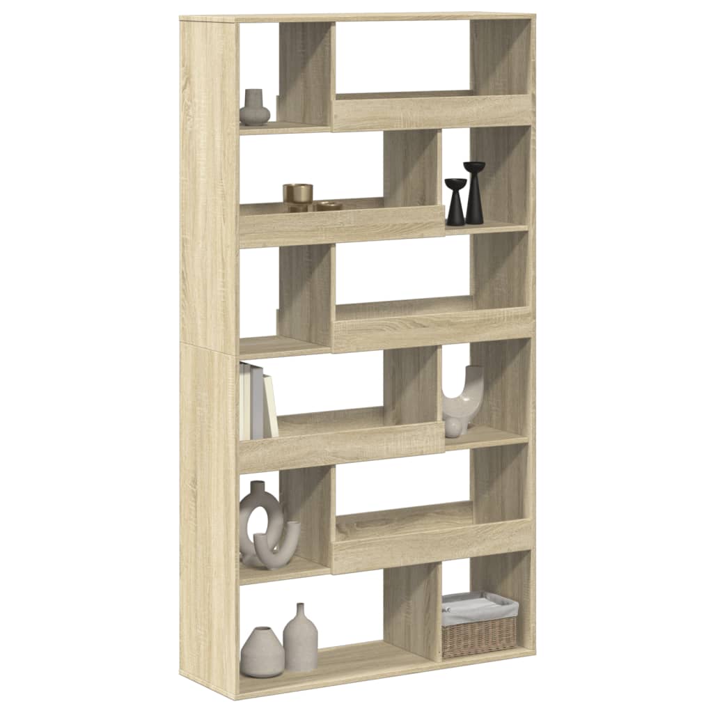 Kamerscherm 100x33x187,5 cm bewerkt hout sonoma eikenkleurig is nu te koop bij PeponiXL, paradijselijk wonen!