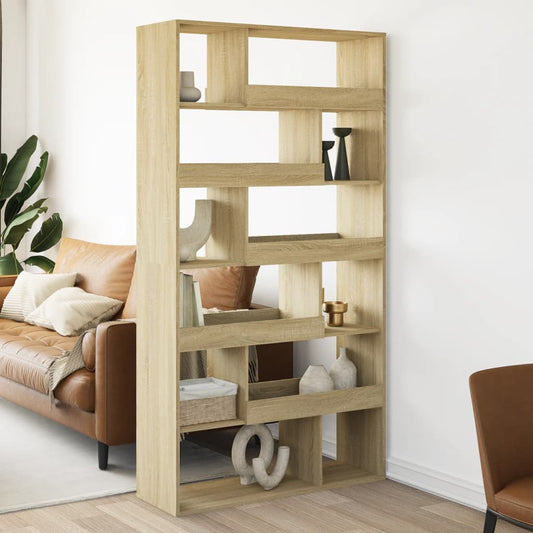 Kamerscherm 100x33x187,5 cm bewerkt hout sonoma eikenkleurig is nu te koop bij PeponiXL, paradijselijk wonen!