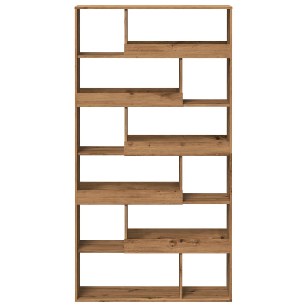 Kamerscherm 100x33x187,5 cm bewerkt hout artisanaal eikenkleur is nu te koop bij PeponiXL, paradijselijk wonen!