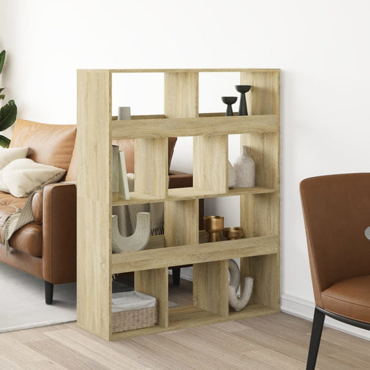 kamerscherm 100x33x125,5 cm bewerkt hout sonoma eikenkleurig is nu te koop bij PeponiXL, paradijselijk wonen!