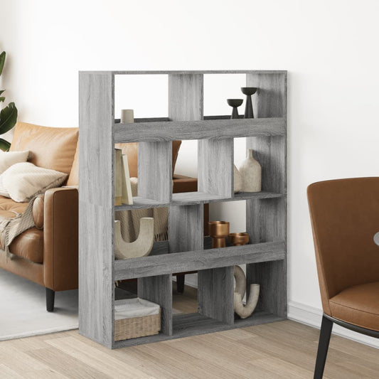 kamerscherm 100x33x125,5 cm bewerkt hout grijs sonoma eiken is nu te koop bij PeponiXL, paradijselijk wonen!