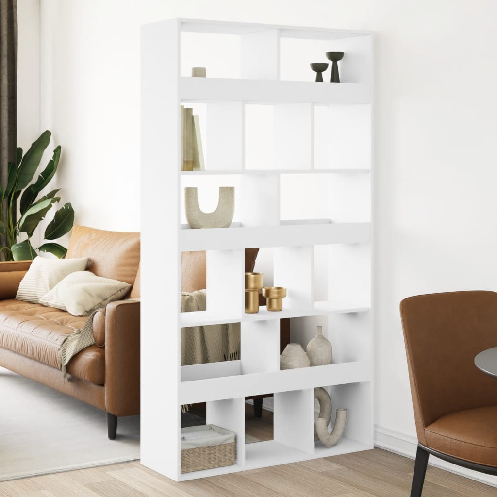 Kamerscherm 100x33x187,5 cm bewerkt hout wit is nu te koop bij PeponiXL, paradijselijk wonen!