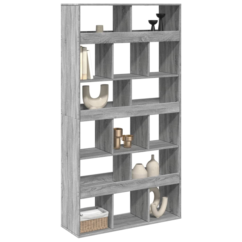 kamerscherm 100x33x187,5 cm bewerkt hout grijs sonoma eiken is nu te koop bij PeponiXL, paradijselijk wonen!