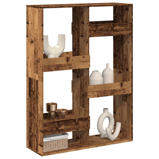 Kamerscherm 100x33x135 cm bewerkt hout oud houtkleurig is nu te koop bij PeponiXL, paradijselijk wonen!