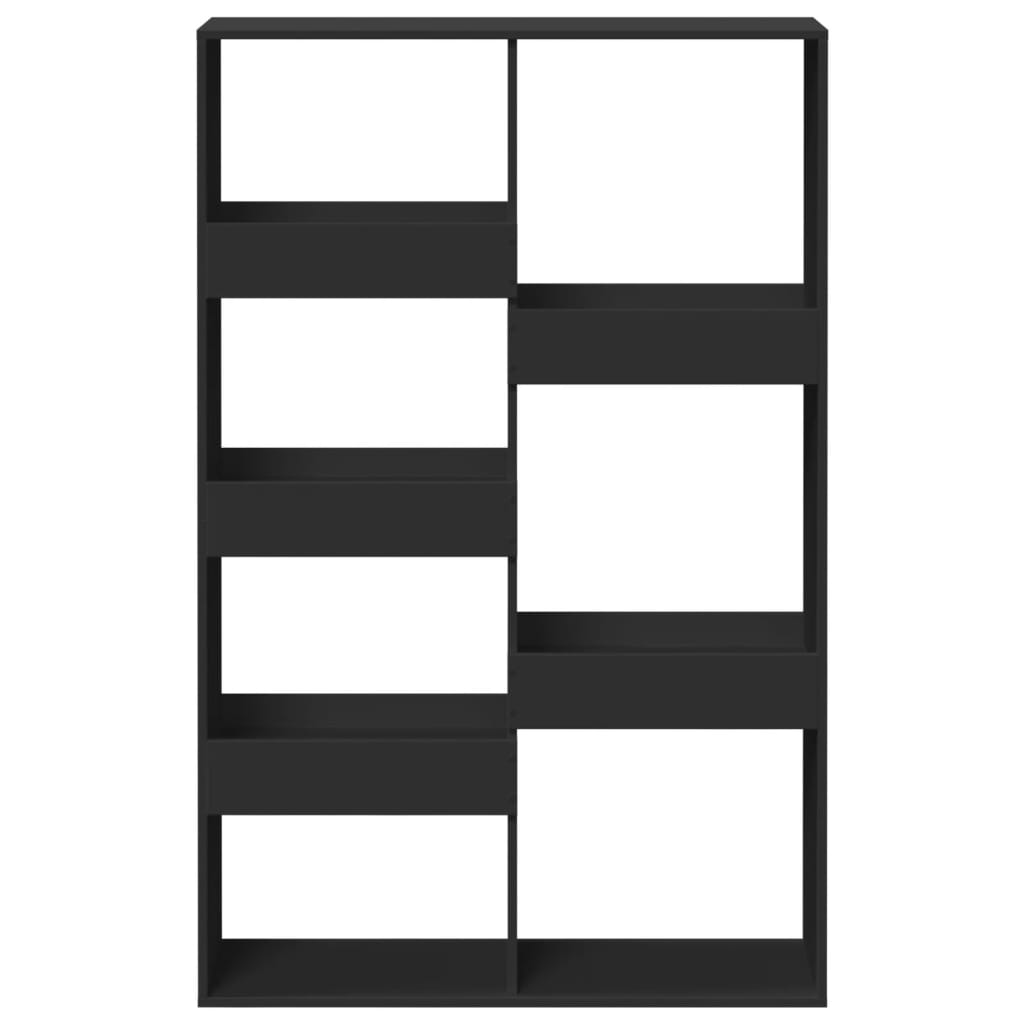 Kamerscherm 100x33x155,5 cm bewerkt hout zwart is nu te koop bij PeponiXL, paradijselijk wonen!