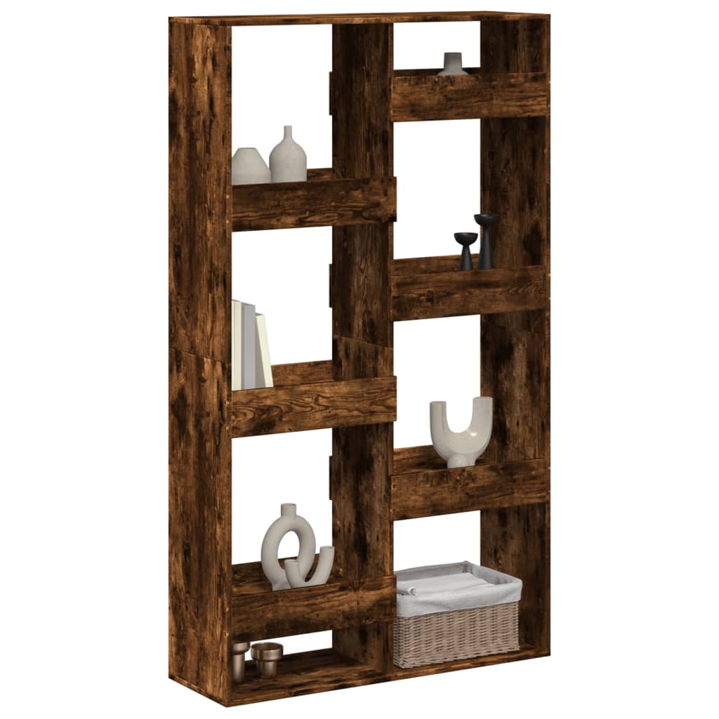 Kamerscherm 100x33x175 cm bewerkt hout gerookt eikenkleurig is nu te koop bij PeponiXL, paradijselijk wonen!