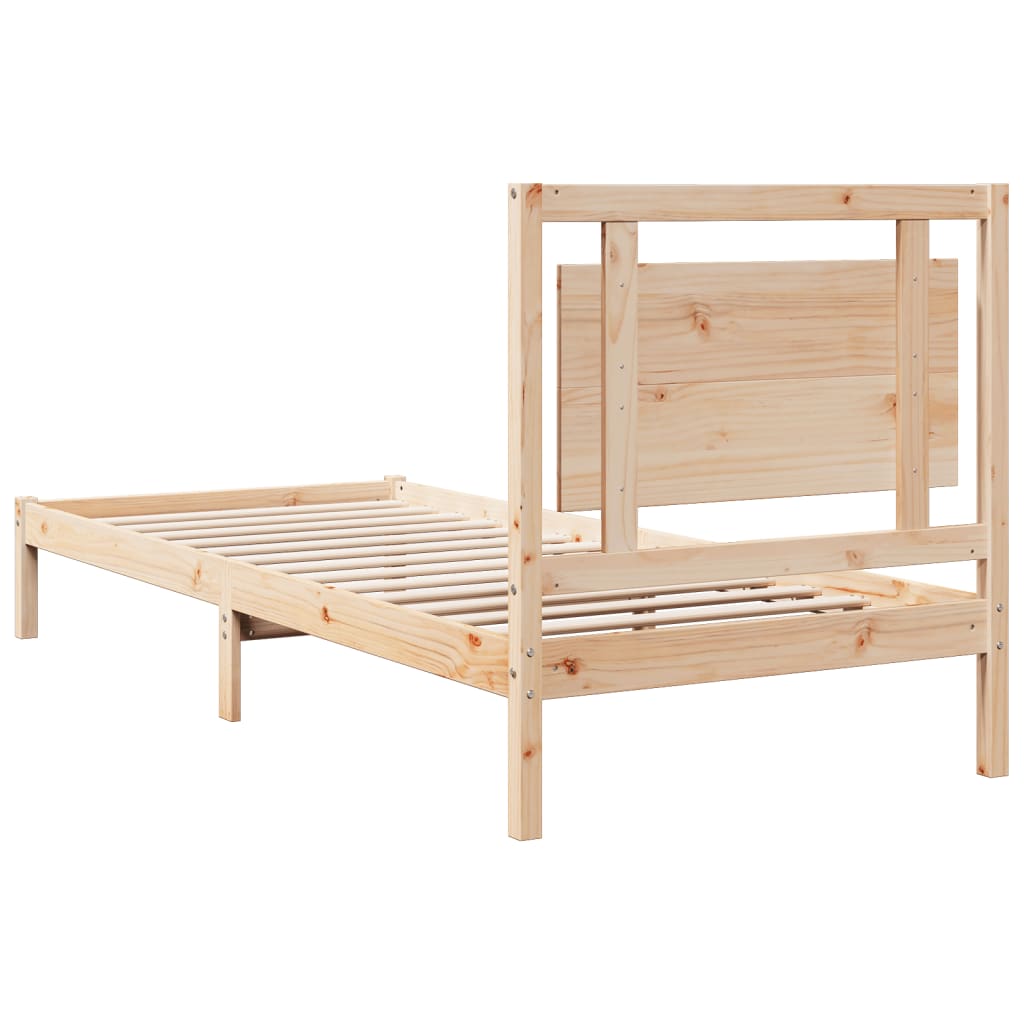 Bedframe extra lang zonder matras massief hout 100x210 cm is nu te koop bij PeponiXL, paradijselijk wonen!