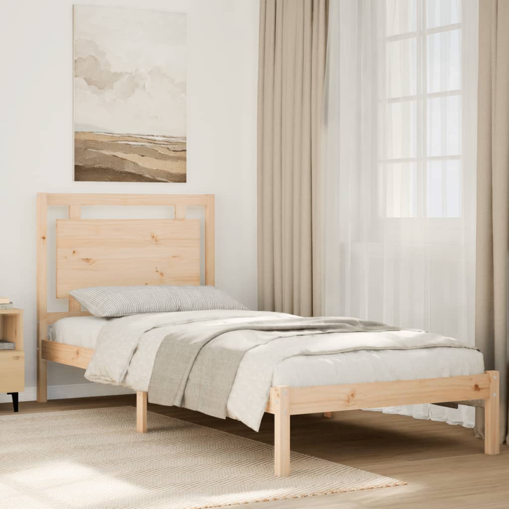 Bedframe extra lang zonder matras massief hout 100x210 cm is nu te koop bij PeponiXL, paradijselijk wonen!