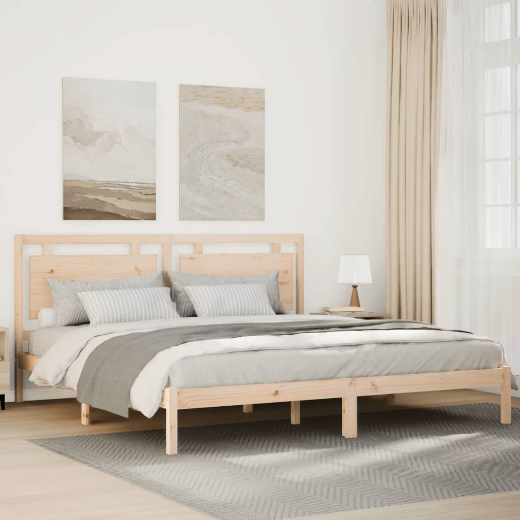 Bedframe extra lang zonder matras massief hout 180x210 cm is nu te koop bij PeponiXL, paradijselijk wonen!