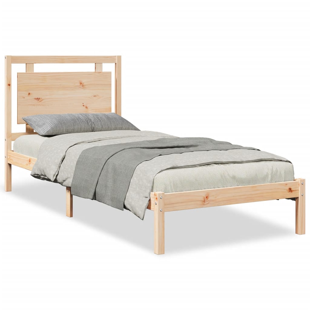 Bedframe extra lang zonder matras massief hout 100x220 cm is nu te koop bij PeponiXL, paradijselijk wonen!