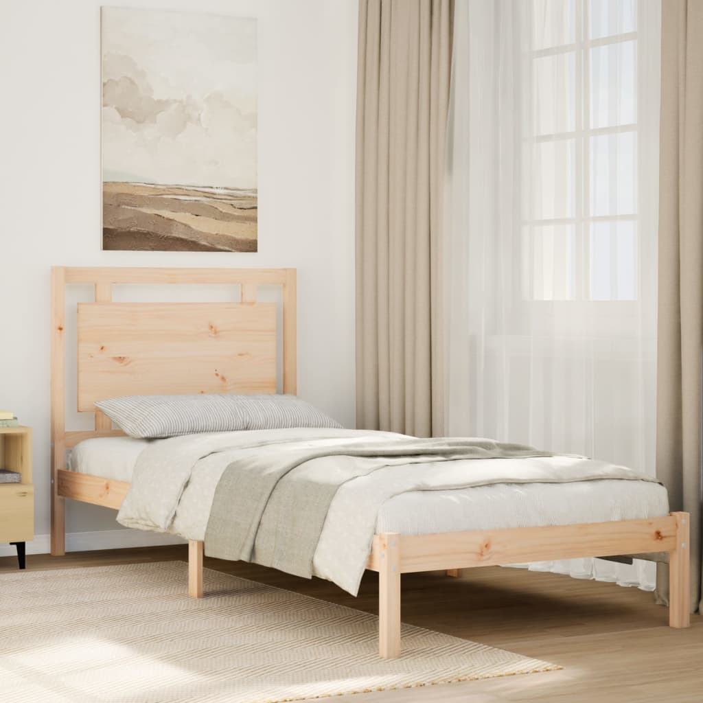 Bedframe extra lang zonder matras massief hout 100x220 cm is nu te koop bij PeponiXL, paradijselijk wonen!