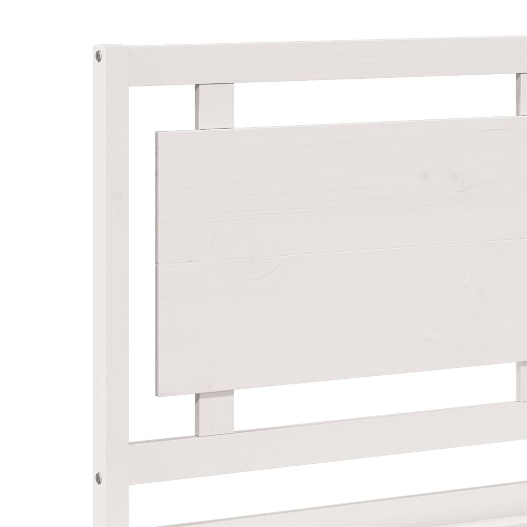 Bedframe extra lang zonder matras massief hout wit 160x220 cm is nu te koop bij PeponiXL, paradijselijk wonen!