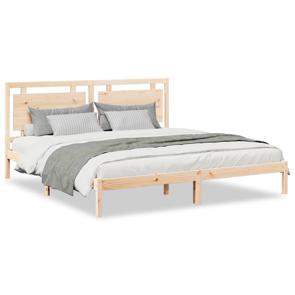 Bedframe extra lang zonder matras massief hout 180x220 cm is nu te koop bij PeponiXL, paradijselijk wonen!