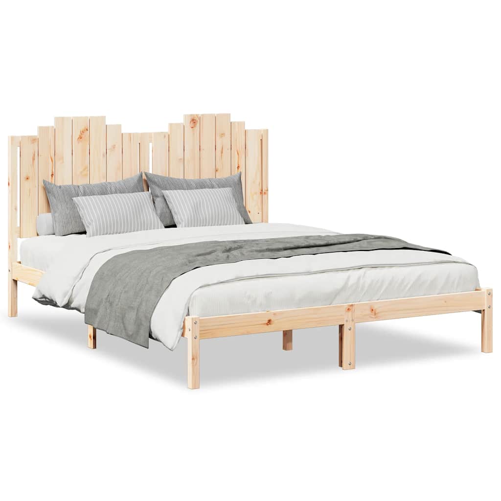 Bedframe extra lang zonder matras massief hout 160x210 cm is nu te koop bij PeponiXL, paradijselijk wonen!