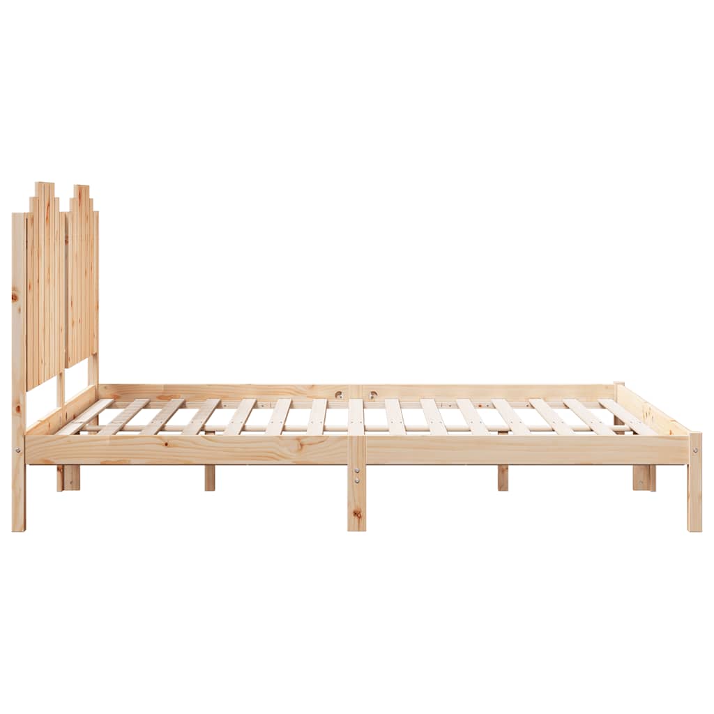 Bedframe extra lang zonder matras massief hout 160x210 cm is nu te koop bij PeponiXL, paradijselijk wonen!