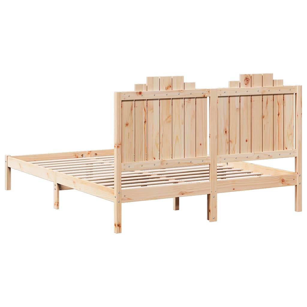 Bedframe extra lang zonder matras massief hout 160x210 cm is nu te koop bij PeponiXL, paradijselijk wonen!