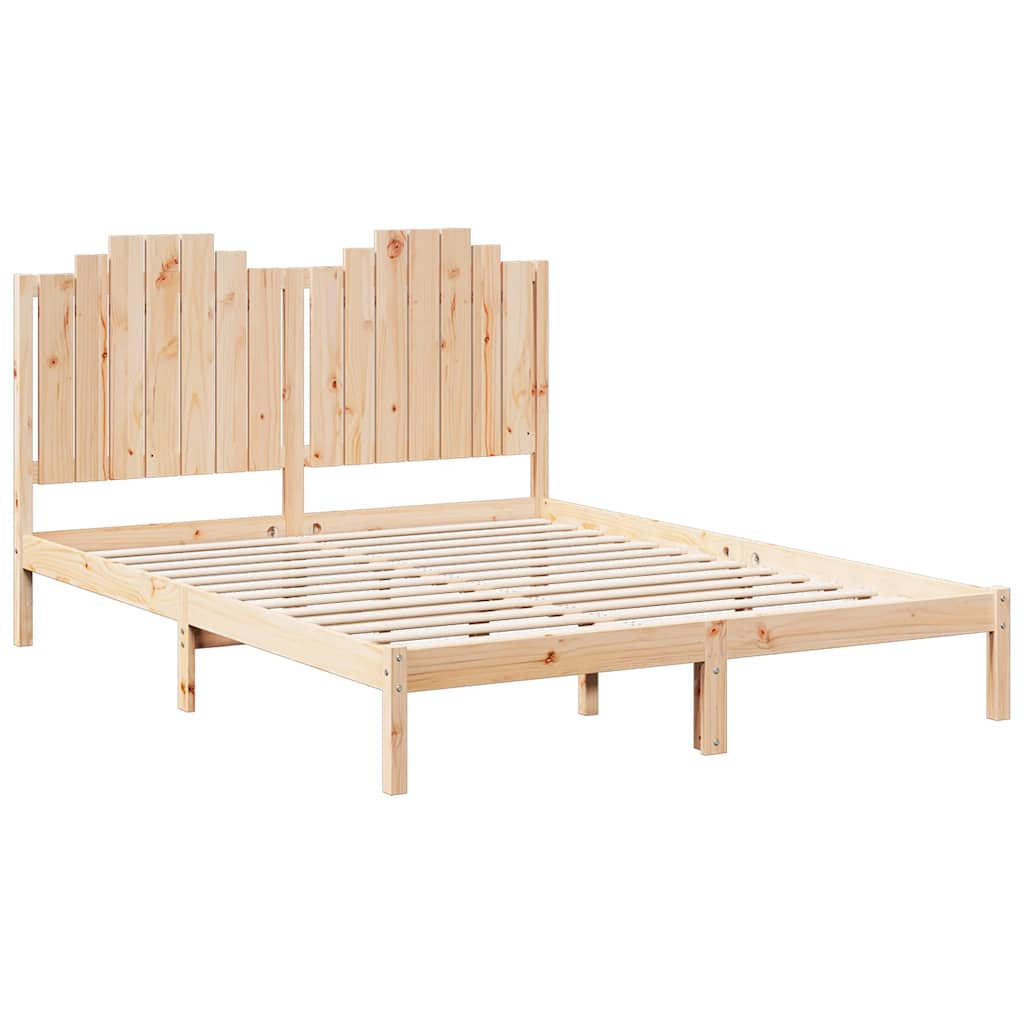 Bedframe extra lang zonder matras massief hout 160x220 cm is nu te koop bij PeponiXL, paradijselijk wonen!