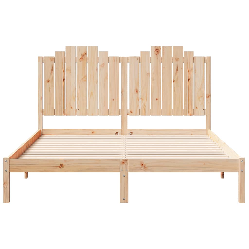 Bedframe extra lang zonder matras massief hout 160x220 cm is nu te koop bij PeponiXL, paradijselijk wonen!