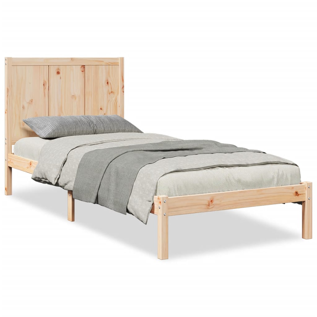 Bedframe extra lang zonder matras massief hout 100x220 cm is nu te koop bij PeponiXL, paradijselijk wonen!