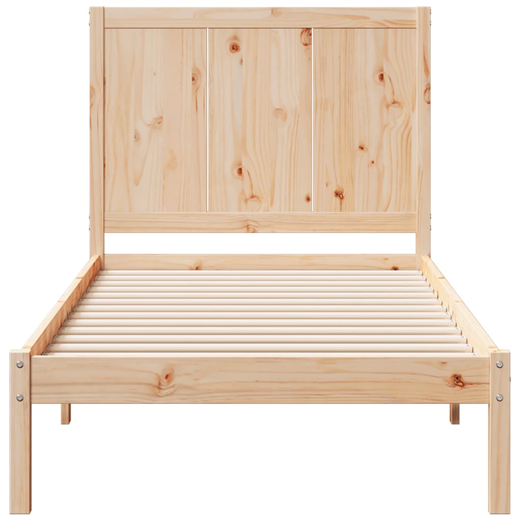 Bedframe extra lang zonder matras massief hout 100x220 cm is nu te koop bij PeponiXL, paradijselijk wonen!