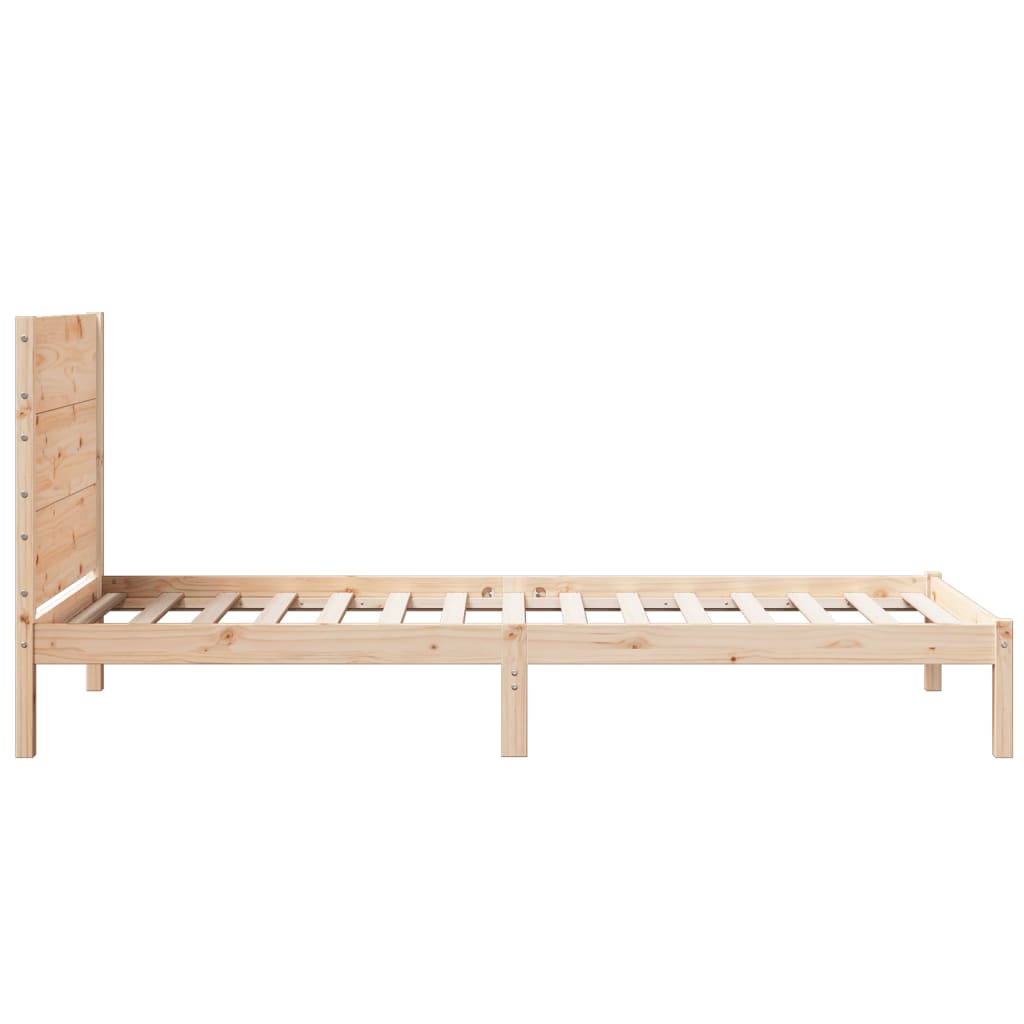 Bedframe extra lang zonder matras massief hout 100x210 cm is nu te koop bij PeponiXL, paradijselijk wonen!