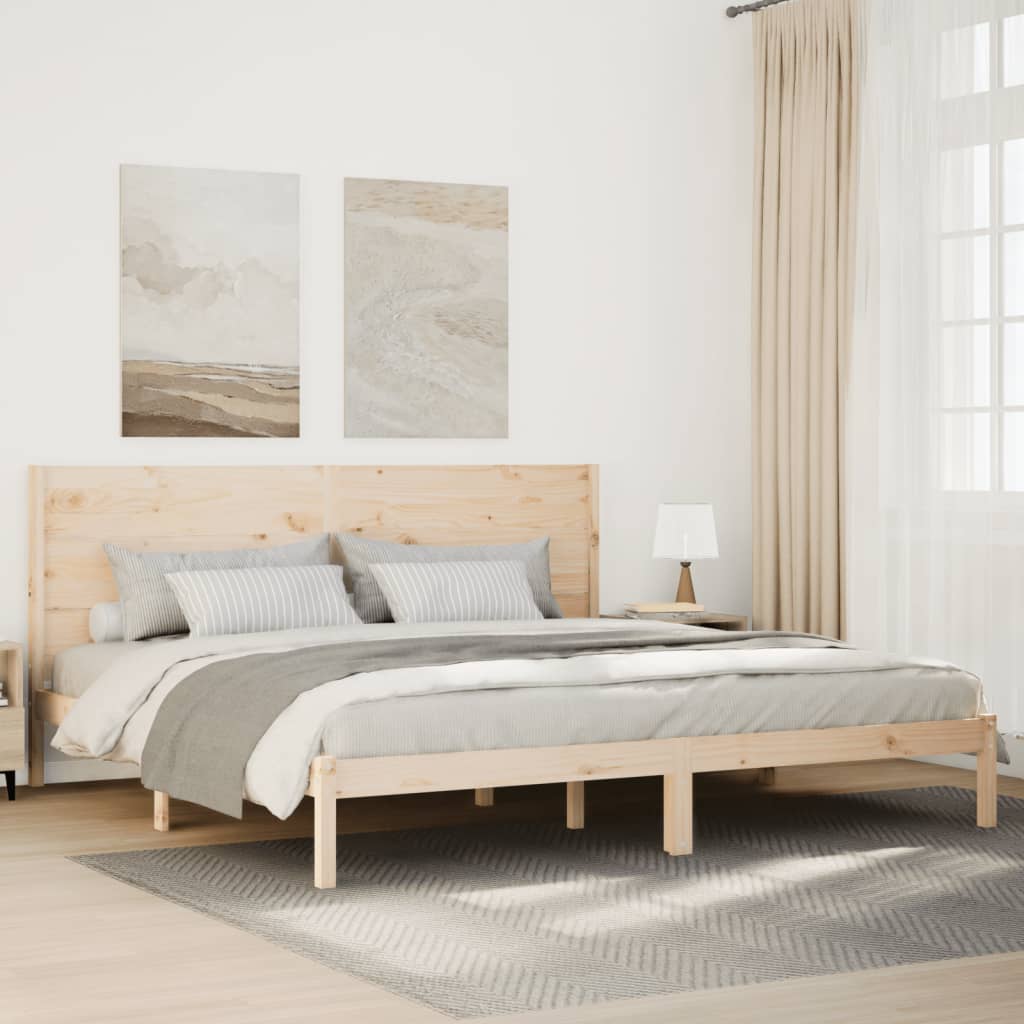 Bedframe extra lang zonder matras massief hout 200x210 cm is nu te koop bij PeponiXL, paradijselijk wonen!