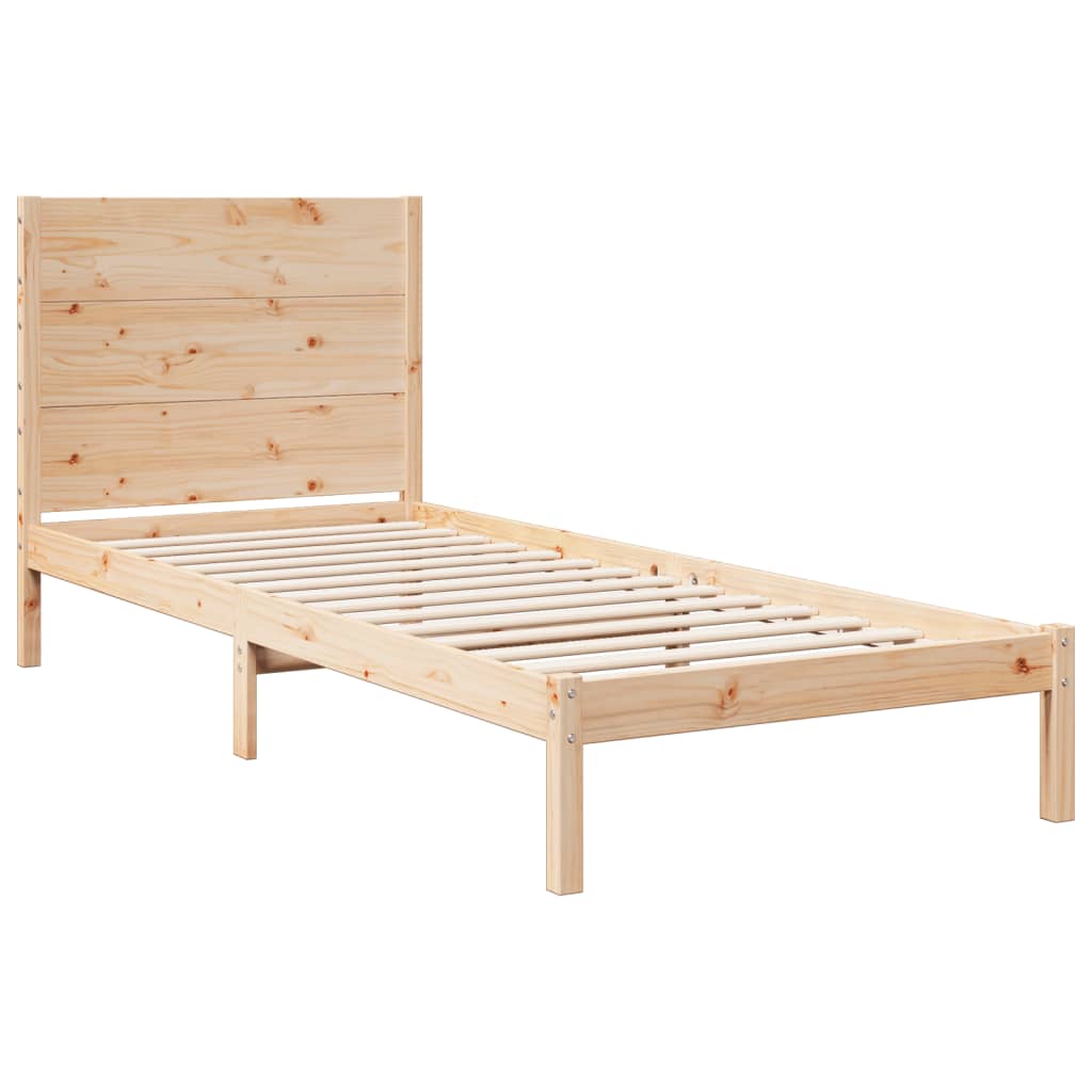 Bedframe extra lang zonder matras massief hout 100x220 cm is nu te koop bij PeponiXL, paradijselijk wonen!