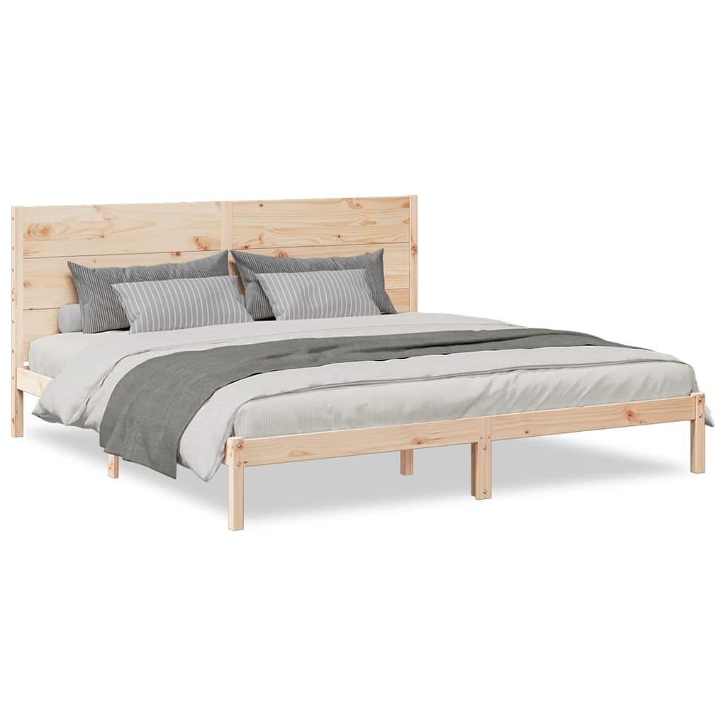 Bedframe extra lang zonder matras massief hout 200x220 cm is nu te koop bij PeponiXL, paradijselijk wonen!