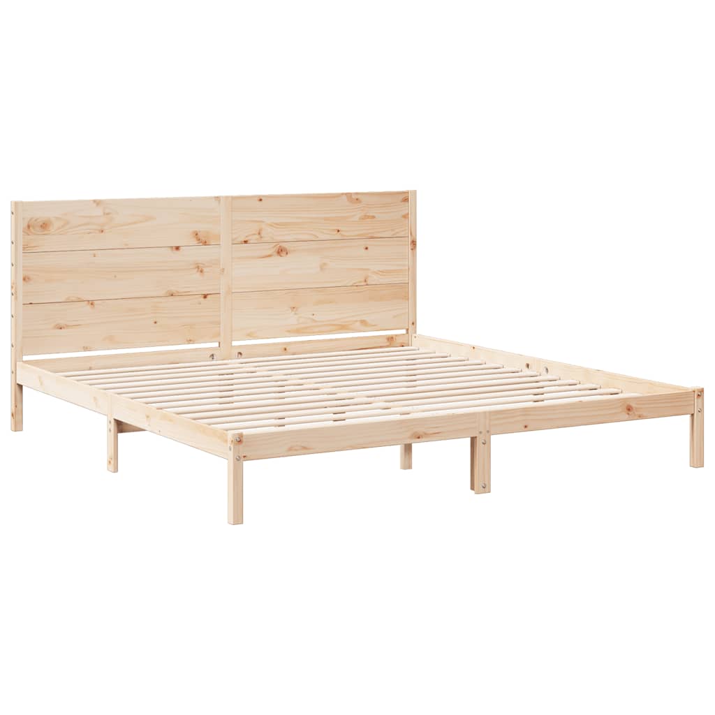 Bedframe extra lang zonder matras massief hout 200x220 cm is nu te koop bij PeponiXL, paradijselijk wonen!