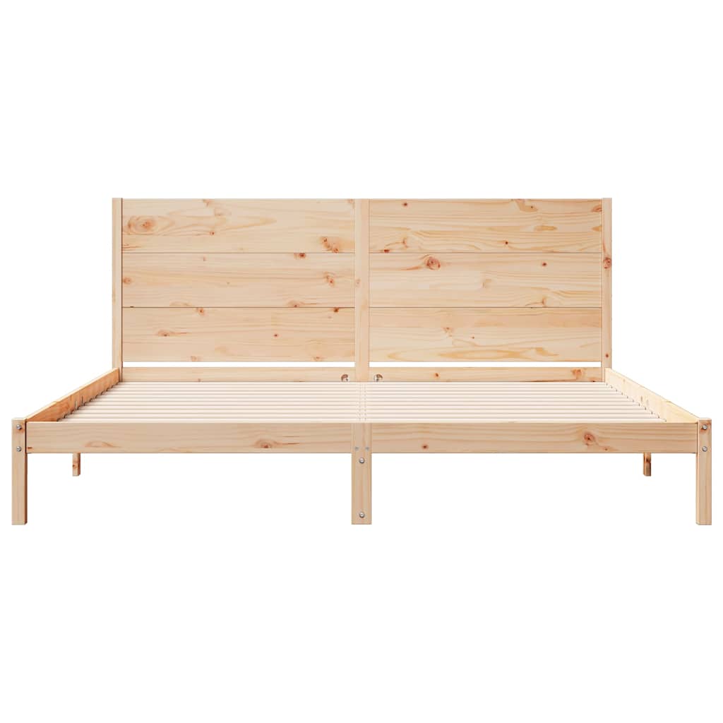 Bedframe extra lang zonder matras massief hout 200x220 cm is nu te koop bij PeponiXL, paradijselijk wonen!