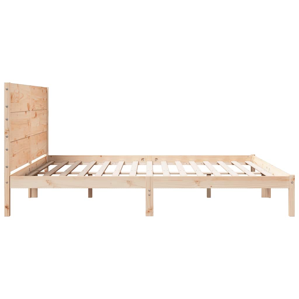 Bedframe extra lang zonder matras massief hout 200x220 cm is nu te koop bij PeponiXL, paradijselijk wonen!