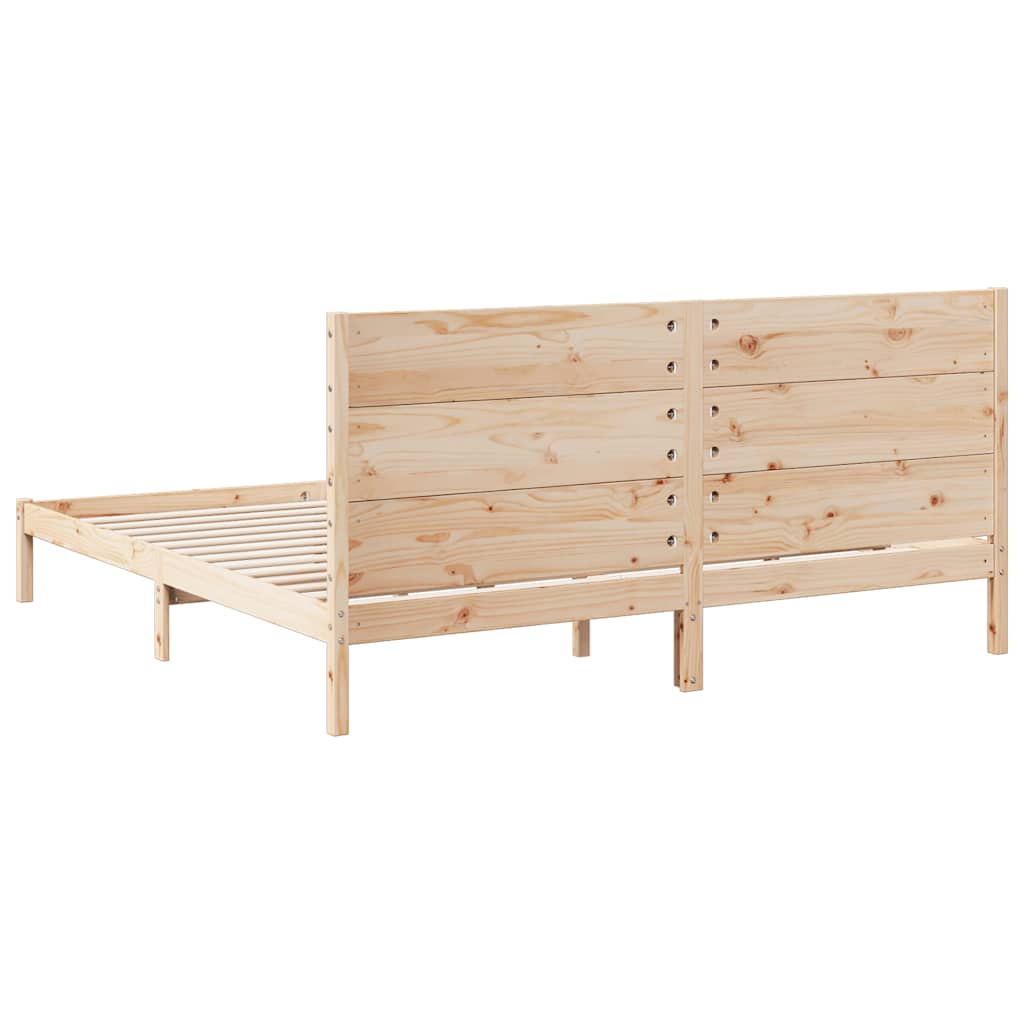 Bedframe extra lang zonder matras massief hout 200x220 cm is nu te koop bij PeponiXL, paradijselijk wonen!