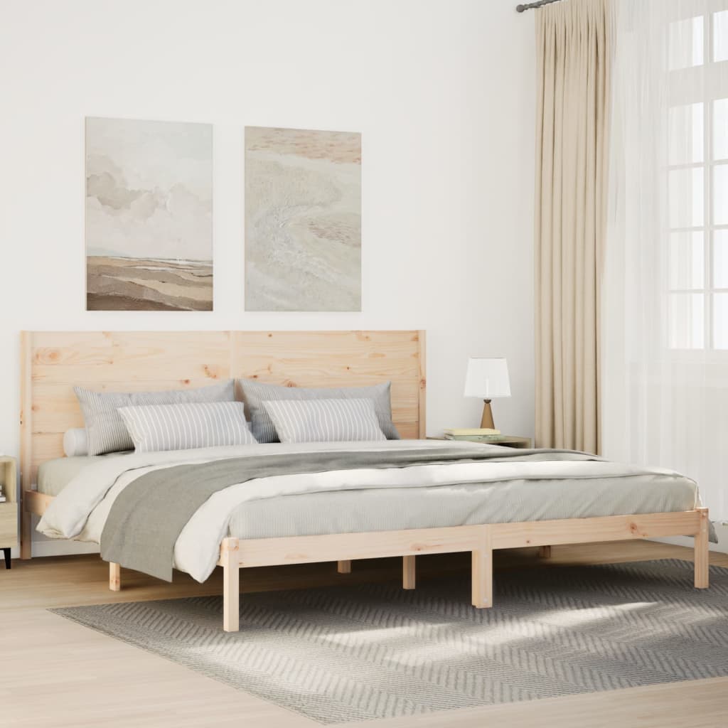 Bedframe extra lang zonder matras massief hout 200x220 cm is nu te koop bij PeponiXL, paradijselijk wonen!