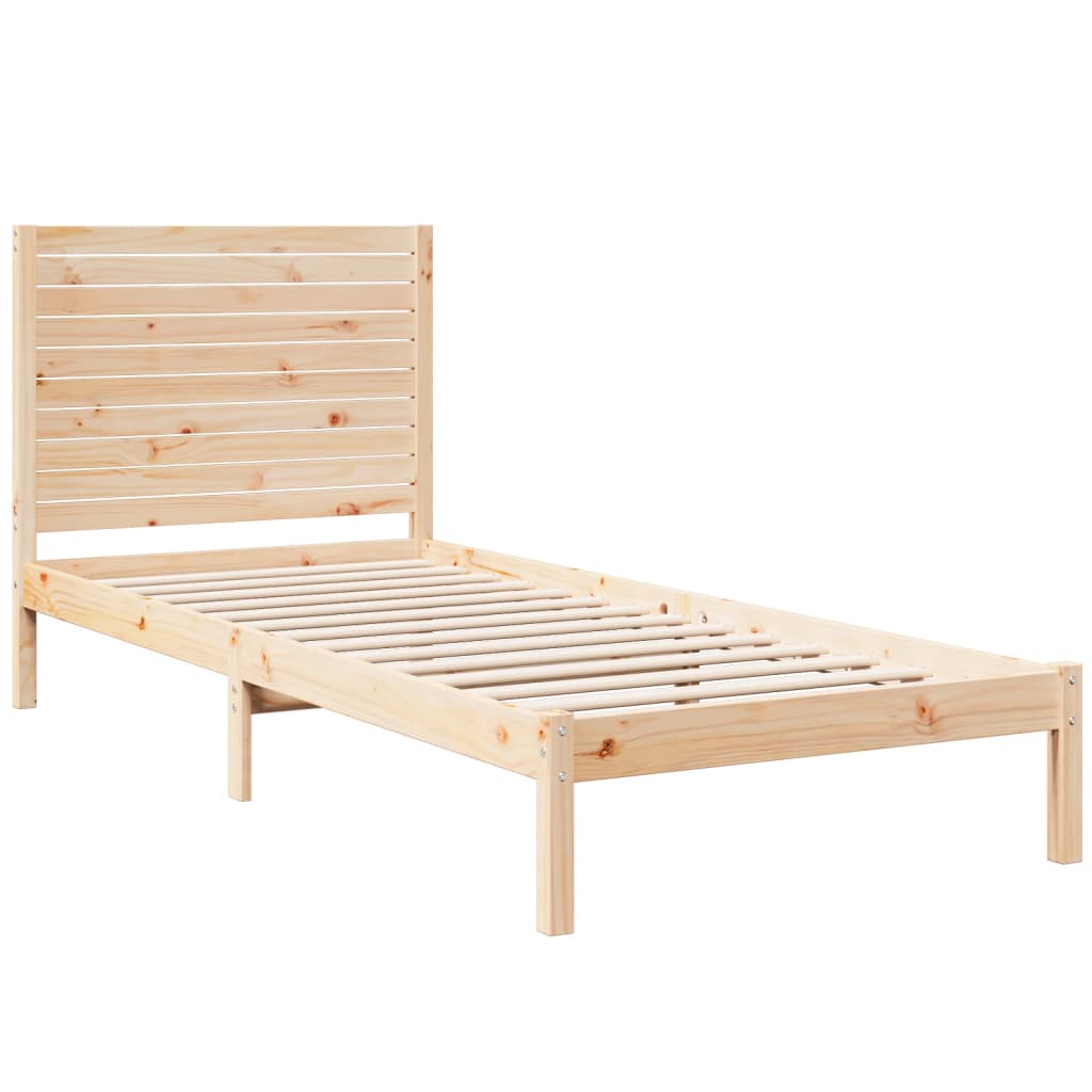 Bedframe extra lang zonder matras massief hout 90x210 cm is nu te koop bij PeponiXL, paradijselijk wonen!