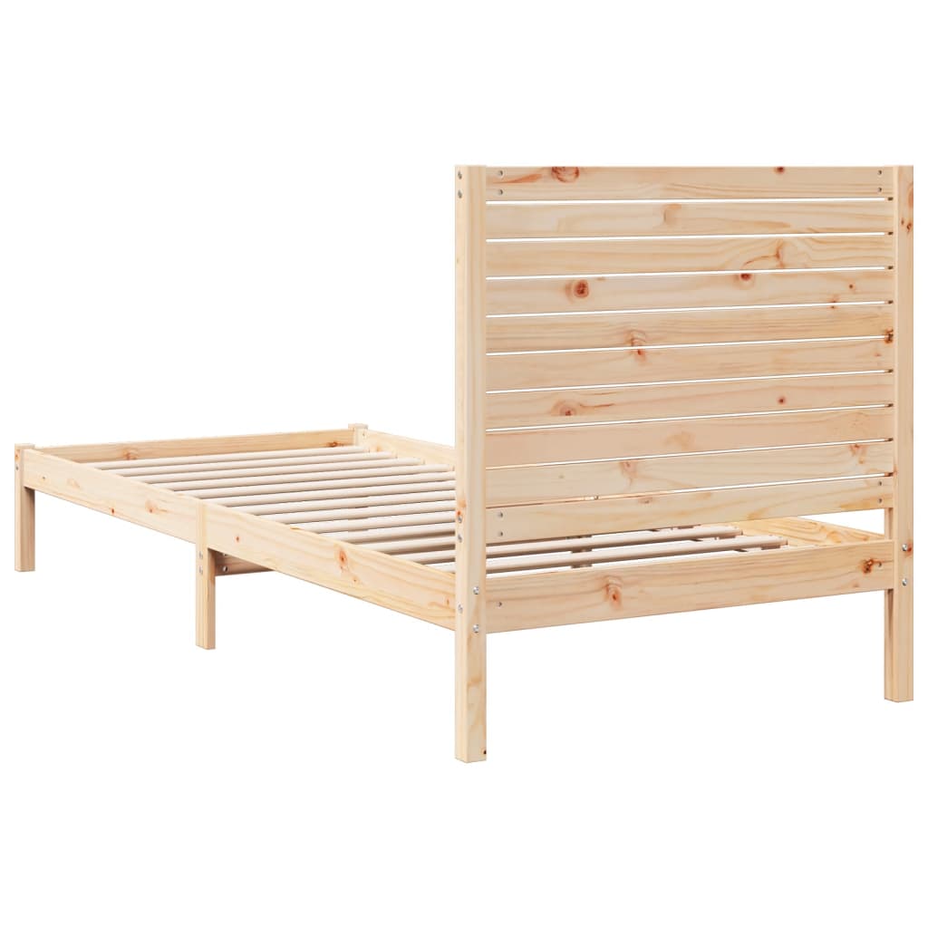 Bedframe extra lang zonder matras massief hout 90x210 cm is nu te koop bij PeponiXL, paradijselijk wonen!