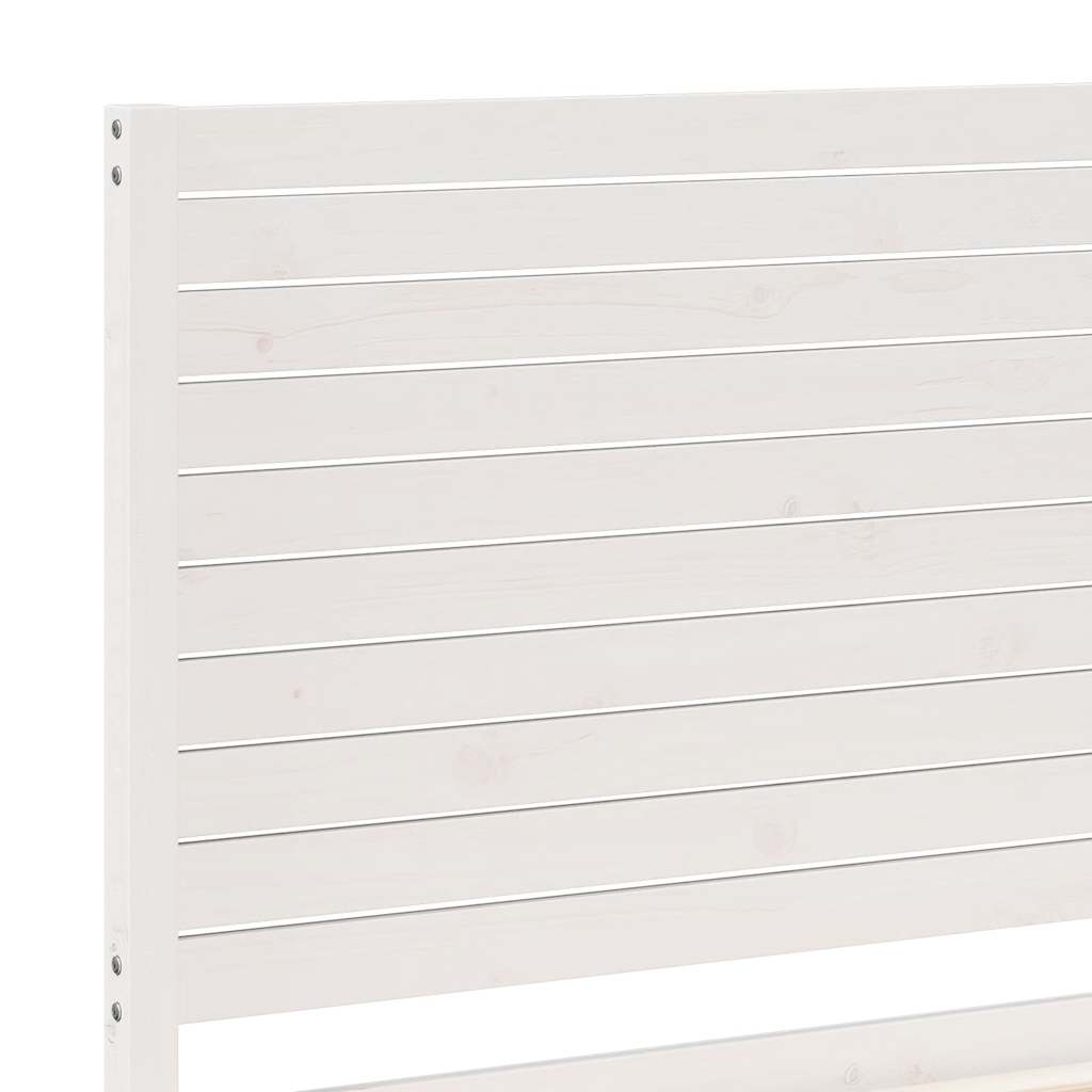 Bedframe extra lang zonder matras massief hout wit 90x210 cm is nu te koop bij PeponiXL, paradijselijk wonen!
