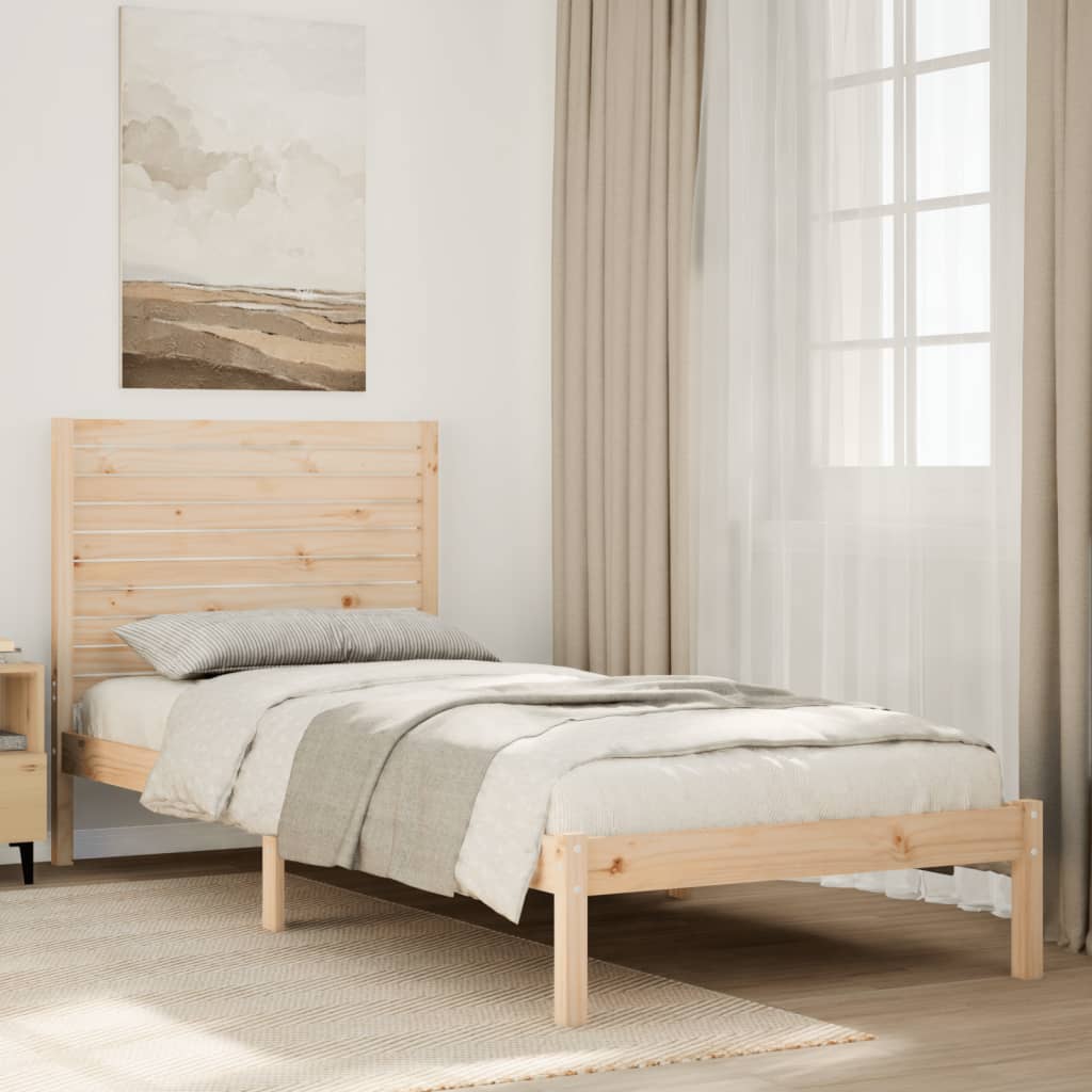 Bedframe extra lang zonder matras massief hout 100x210 cm is nu te koop bij PeponiXL, paradijselijk wonen!
