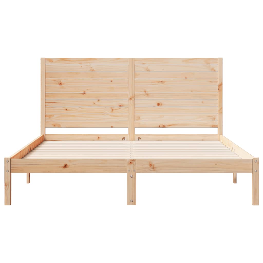 Bedframe extra lang zonder matras massief hout 160x210 cm is nu te koop bij PeponiXL, paradijselijk wonen!